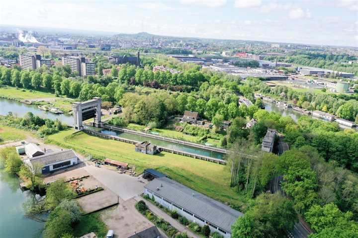 Sluis Bosscherveld vanuit de lucht