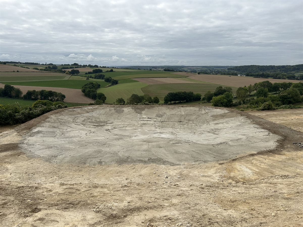 Betonpoel op de Fromberg