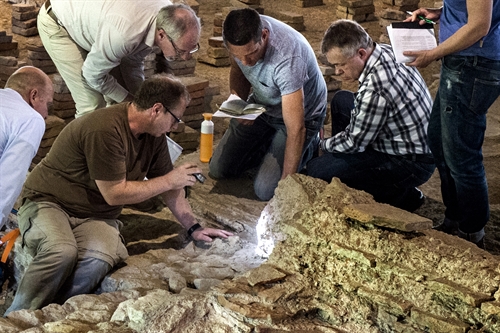 Archeologen aan het werk in Thermenmuseum