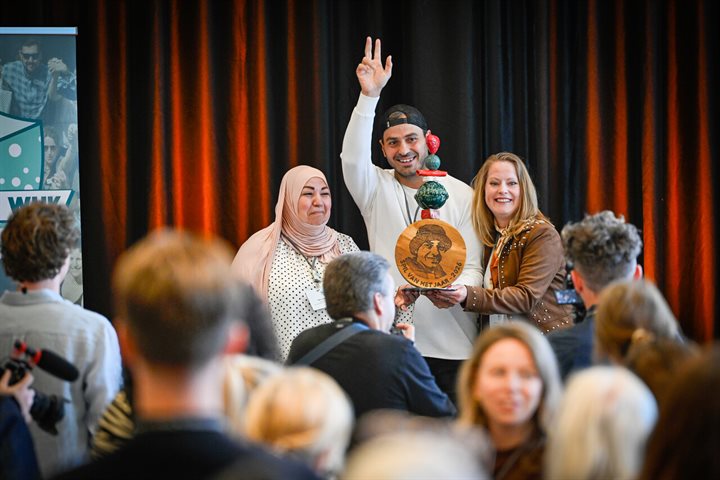 Murat ontvangt de Spil van het Jaar-award