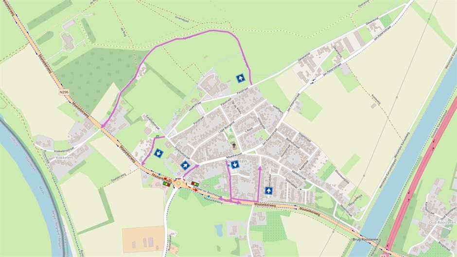 Verkeersmaatregelen tijdens werkzaamheden aan de N296