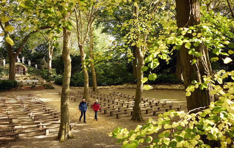 Het Kruiswegpark in Roermond, de afgelopen editie van het Limburg Festival het toneel van de voorstelling ‘Anton de Kom, mijn vader’