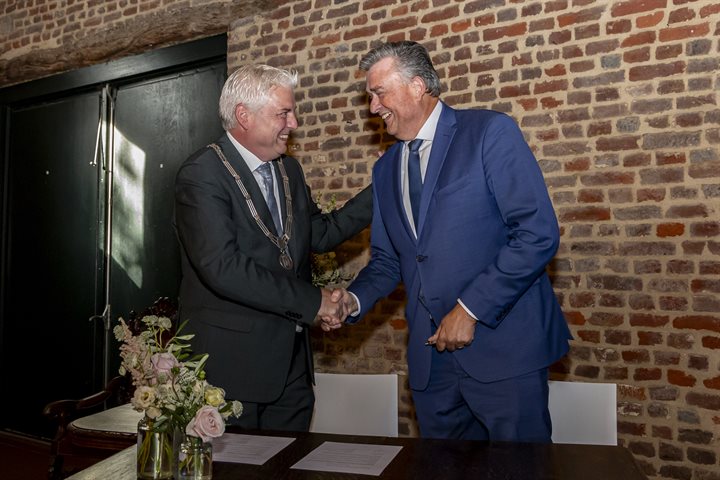 Burgemeester Geurts en gouverneur Roemer